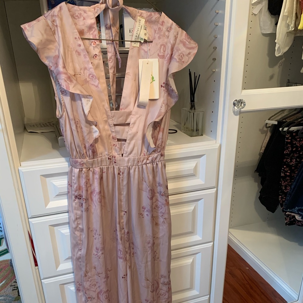 Saltwater Luxe Petal Floral Jumpsuit